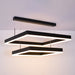 Maya’s Modern Majesty: Black 2 - Tier Led Chandelier