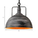 Elara - Adjustable Industrial Pendant Light With Aged Silver Dome (1 - Light)