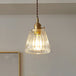 Serenity Industrial Pendant: Modern Tapered Glass For Warm Ambiance Clear