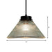 Captivating Vintage Charm: The Clear Ribbed Glass Pendant Ceiling Light Lighting