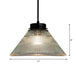 Captivating Vintage Charm: The Clear Ribbed Glass Pendant Ceiling Light Lighting