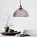 Monroe - Industrial Clear Ribbed Glass Pendant Light