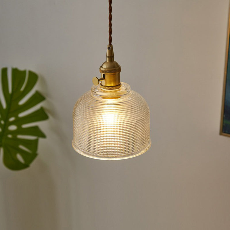 Raegan Bell Jar Pendant - Clear Glass Light For Dining Rooms