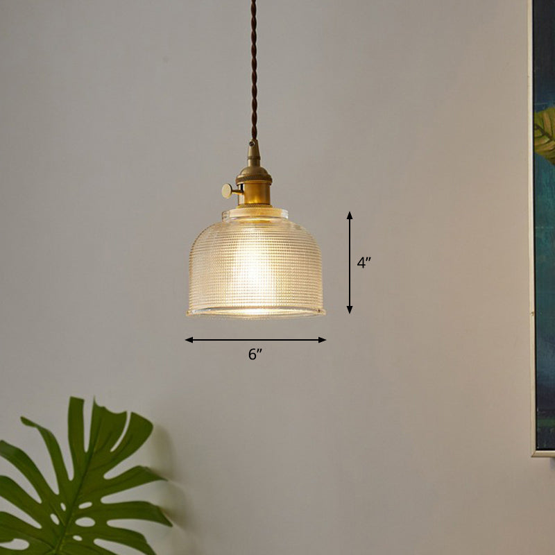 Raegan Bell Jar Pendant - Clear Glass Light For Dining Rooms