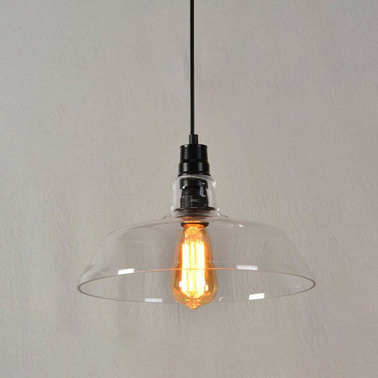 Madison Industrial Pendant: Vintage Charm In Multiple Colors (Clear Amber