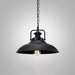 Jade Industrial Pendant: Bold Geometry Meets Modern Style Black / G