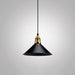 Jade Industrial Pendant: Bold Geometry Meets Modern Style Black / D