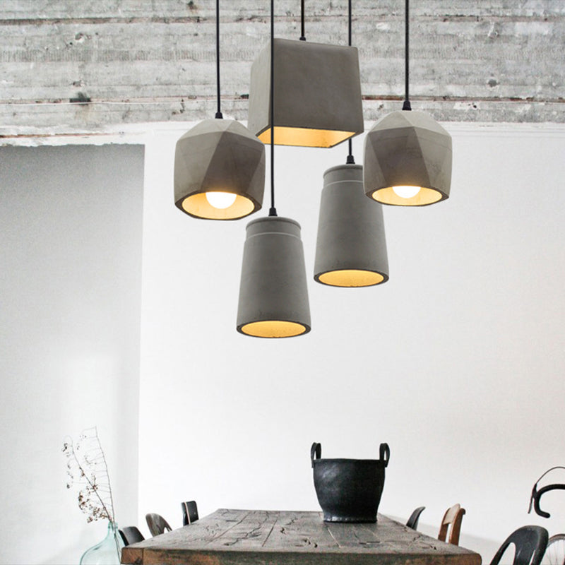 Natalia Modern Grey Horn Pendant Light