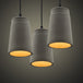 Natalia Modern Grey Horn Pendant Light