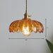 Lucille Scalloped Pendant - Industrial Elegance For Any Space Tan