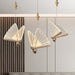 Art Deco Led Pendant Light - Butterfly Design For Bedroom Ambiance Lighting