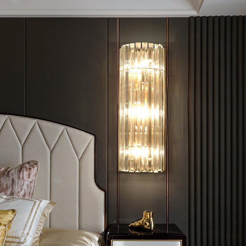 Ariana’s Golden Embrace: Sparkling Elegance Meets Modern Functionality Wall Light