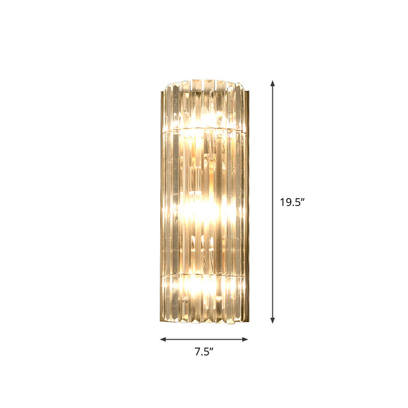 Ariana’s Golden Embrace: Sparkling Elegance Meets Modern Functionality Wall Light