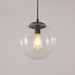 Modern Glass Orb Pendant: Stylish Lighting For Restaurants Black / 8’