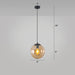 Modern Glass Orb Pendant: Stylish Lighting For Restaurants Amber / 8’