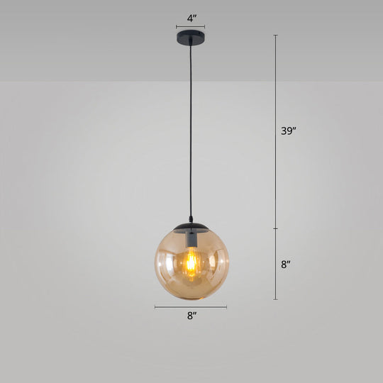 Modern Glass Orb Pendant: Stylish Lighting For Restaurants
