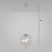 Modern Glass Orb Pendant: Stylish Lighting For Restaurants Clear / 8’