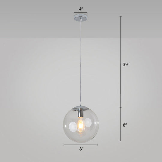 Modern Glass Orb Pendant: Stylish Lighting For Restaurants