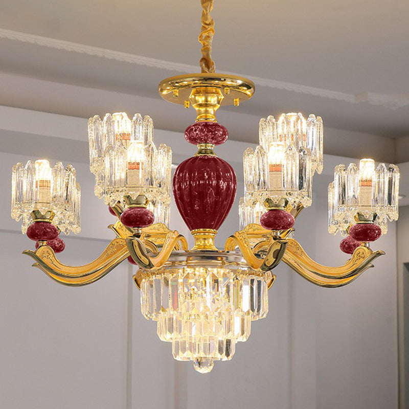 Astoria’s Prismatic Chandelier: Modern Elegance With Vintage Charm (Multiple Colors Sizes) 12 /