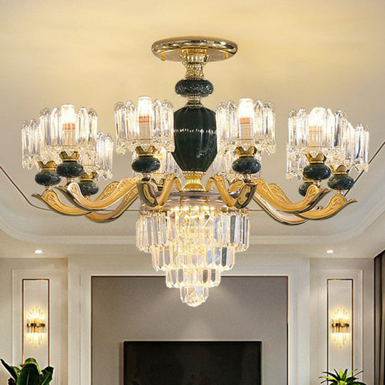 Astoria’s Prismatic Chandelier: Modern Elegance With Vintage Charm (Multiple Colors Sizes) 10 /