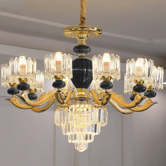 Astoria’s Prismatic Chandelier: Modern Elegance With Vintage Charm (Multiple Colors Sizes)