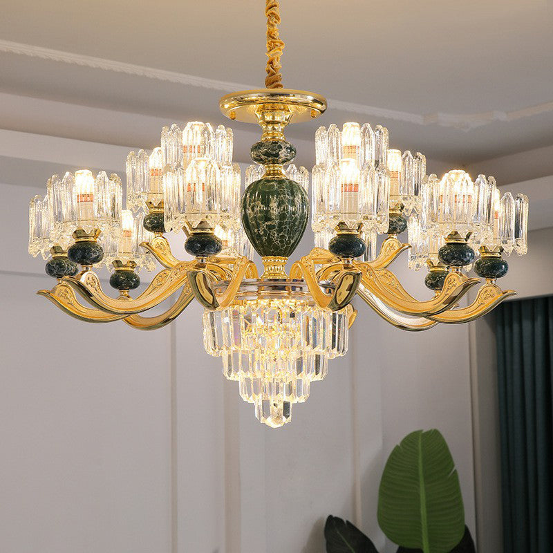 Astoria’s Prismatic Chandelier: Modern Elegance With Vintage Charm (Multiple Colors Sizes) 15 /