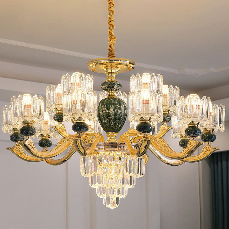 Astoria’s Prismatic Chandelier: Modern Elegance With Vintage Charm (Multiple Colors Sizes)