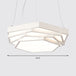 Fiona Elegance Meets Geometric Brilliance: The Hexagonal Led Chandelier White / Third Gear