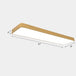 Kennedy Modern Led Flush Mount: Warm Wood And Minimalist Light For Your Office / White