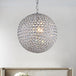 Isabella’s Sparkling Symphony: Modern Led Chandelier With Crystal Orb Shade