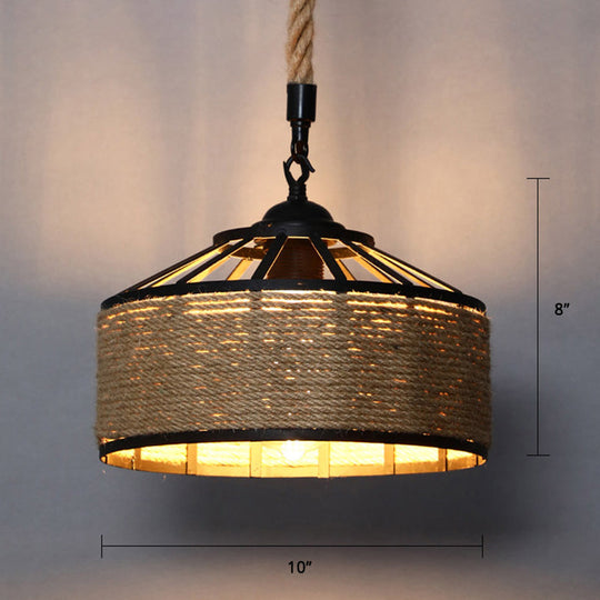 Brielle Charm With The Farmhouse Hemp Rope Pendant Light Lights