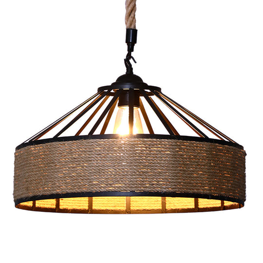 Brielle Charm With The Farmhouse Hemp Rope Pendant Light Lights