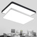 Starburst: Geometric Led Ceiling Light - Contemporary Office Fixture Acrylic Flush Mount