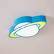 Cosmic Cutie: Cartoon Planet Led Ceiling Lamp For Kids Blue / White