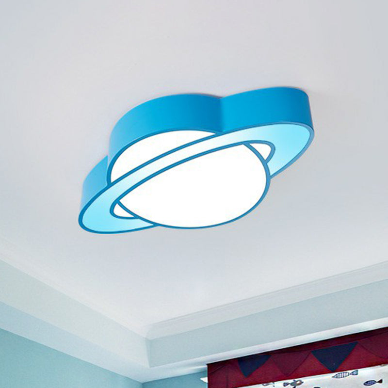 Cosmic Cutie: Cartoon Planet Led Ceiling Lamp For Kids