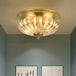 Colonial Charm Meets Modern Versatility: The Brass Ceiling Flush Light / Round Canopy