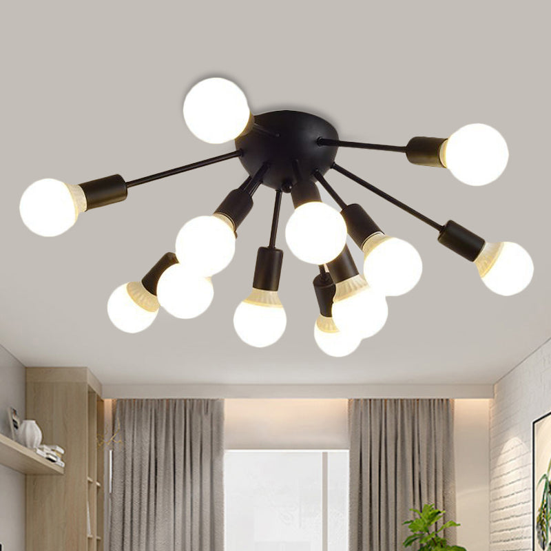 Nova’s Mid - Century Modern Sputnik: A Stellar Addition To Your Living Room 12 / Black