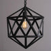 Captivating Geometry Meets Industrial Charm: The Geometric Hanging Lamp