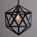 Captivating Geometry Meets Industrial Charm: The Geometric Hanging Lamp