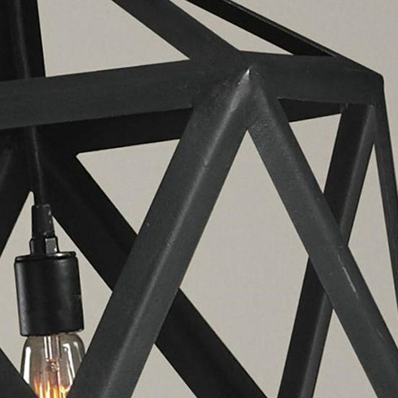 Captivating Geometry Meets Industrial Charm: The Geometric Hanging Lamp