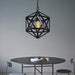 Captivating Geometry Meets Industrial Charm: The Geometric Hanging Lamp