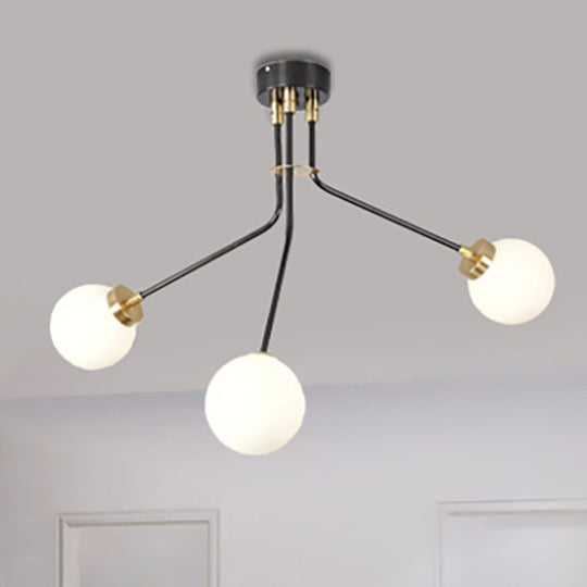 Introducing Nova’s Adjustable Radiance: Modern Black Metal Semi - Flush Ceiling Lamp