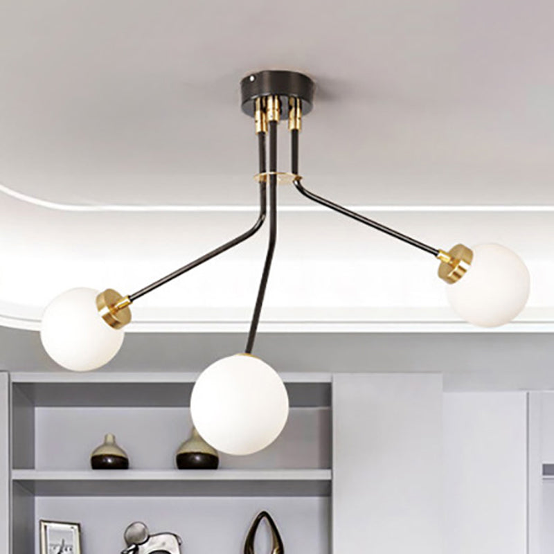 Introducing Nova’s Adjustable Radiance: Modern Black Metal Semi - Flush Ceiling Lamp