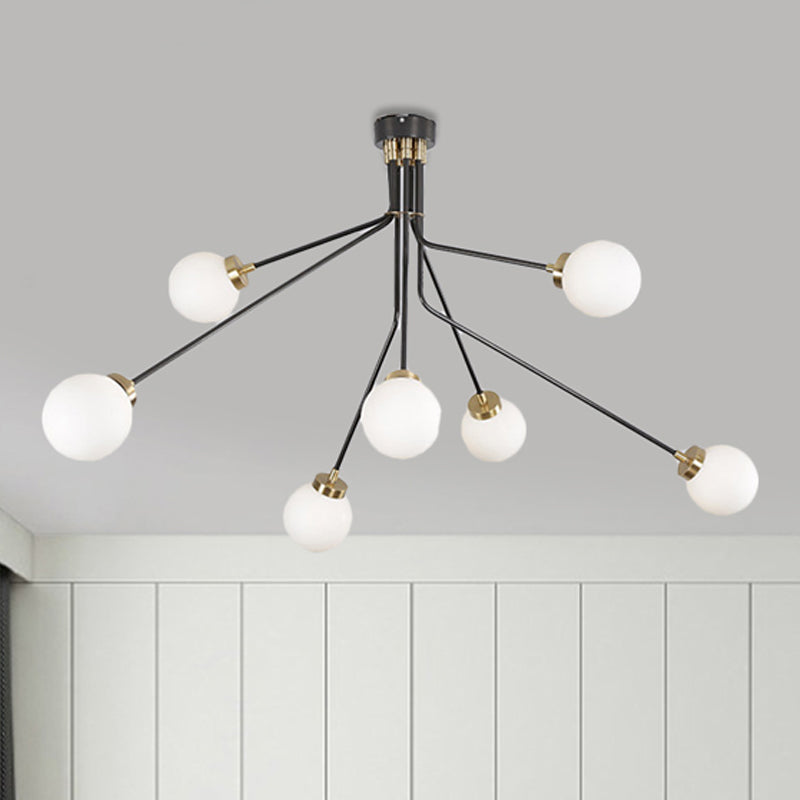 Introducing Nova’s Adjustable Radiance: Modern Black Metal Semi - Flush Ceiling Lamp