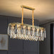 Brynlee Elegance Blooms: Crystal Leaf Pendant Light Chandelier