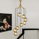 Postmodern Elegance Meets Luxurious Illumination: The Cognac Glass Ball Pendant Light