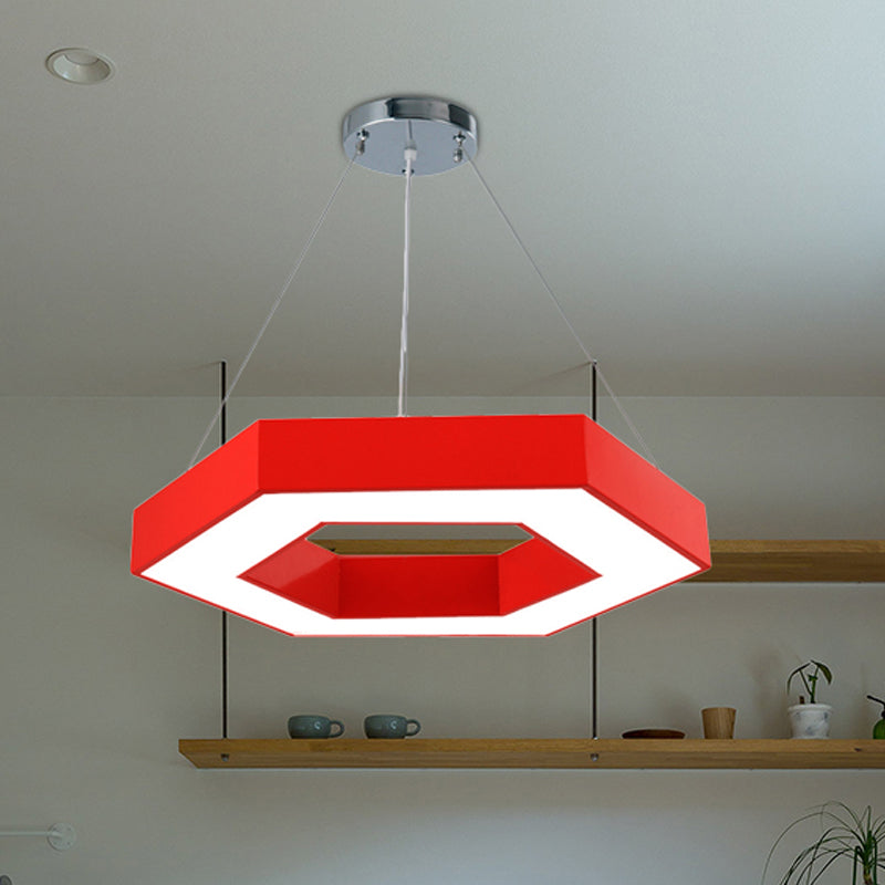 Stella’s Contemporary Led Honeycomb Pendant Light - Vibrant Green/Blue/Red In White/Warm/Natural