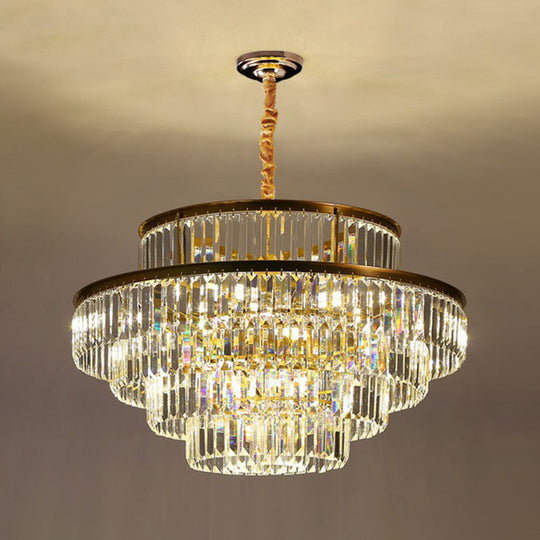 Claire’s Illuminating Crystal Pendant: Modern Elegance For Your Living Room 11 / Clear