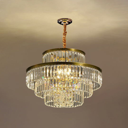 Claire’s Illuminating Crystal Pendant: Modern Elegance For Your Living Room 8 / Clear