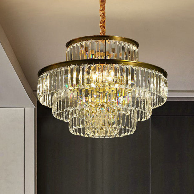 Claire’s Illuminating Crystal Pendant: Modern Elegance For Your Living Room